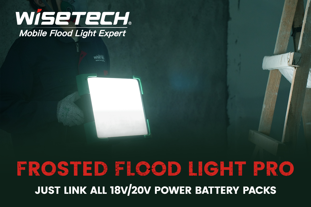 WISETECH Frosted Flood Light Pro – Reliable Light for Safer Work