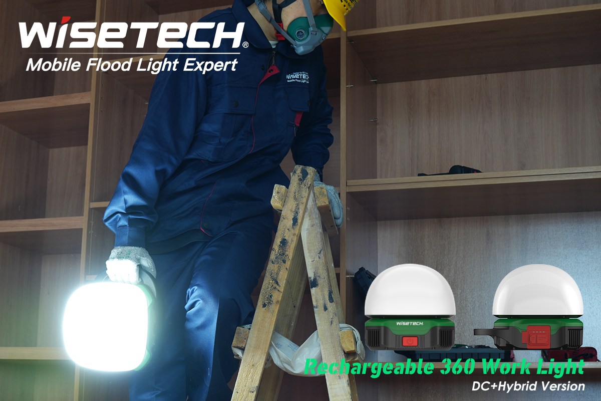 WISETECH ODM Factory's 360 Multi-Source Work Light: Uninterrupted, Full Coverage Lighting for Industrial Excellence