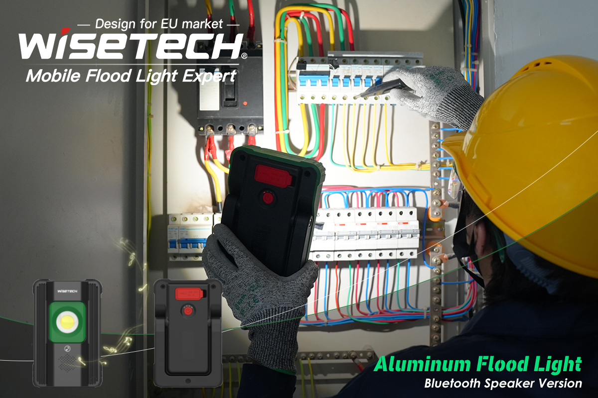 WISETECH ODM Factory's Rechargeable Bluetooth-Enabled Aluminum Work Light: A Versatile Solution for Global Industrial Clients