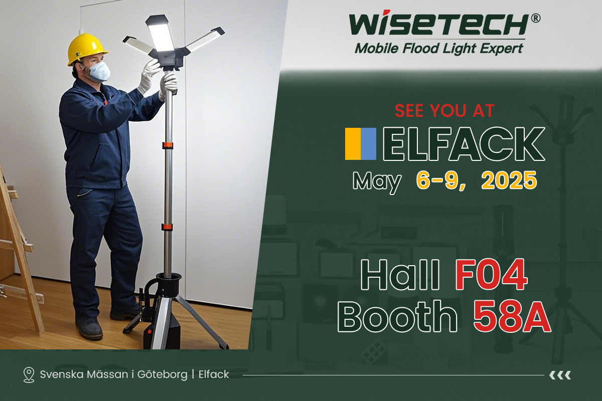 Xiamen Wisetech Lighting Co., Ltd. To Unveil Innovative Mobile Flood Lighting Solutions at ELFACK 2025 in Gothenburg