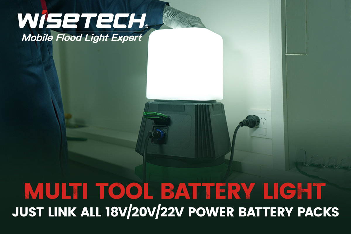 WISETECH Introduces Multi Battery Work Light 360–A Game-Changer in Portable Industrial Lighting